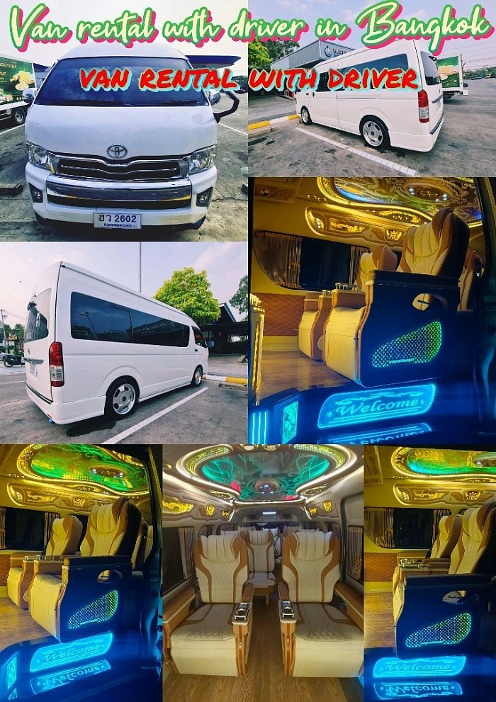 bangkok van rental company     Our car rental list     Car rental service with driver  Rent a car with driver  Rent a car with a driver  Available 24 hours a day, providing pick-up and delivery services throughout Thailand.
